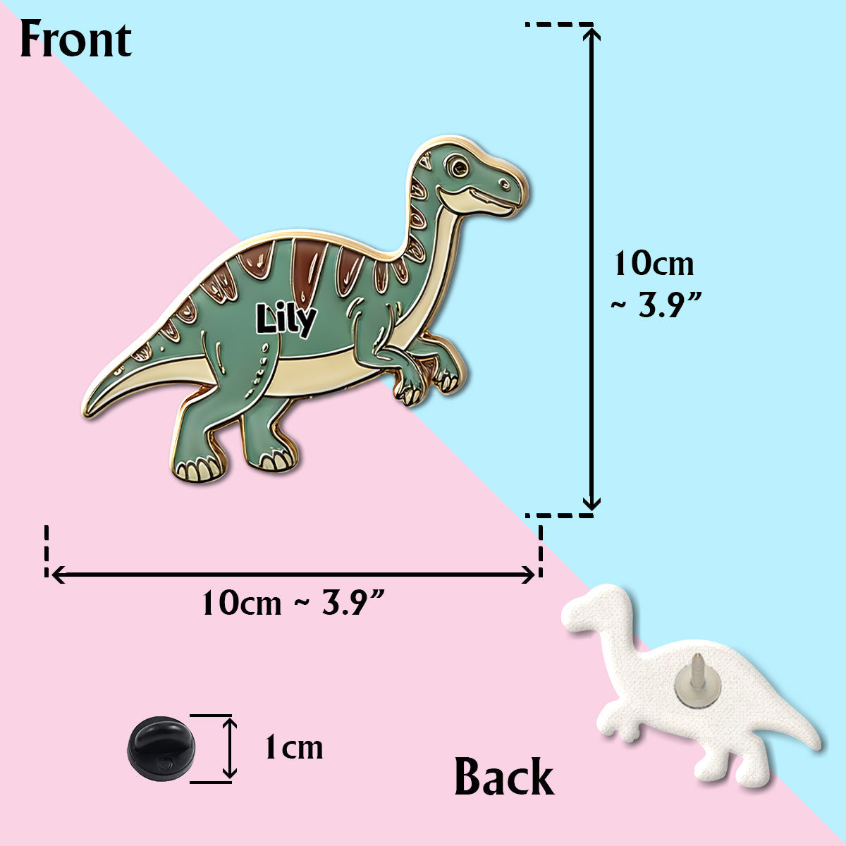 Collection de dinosaures pour enfants - Pin's personnalisé pour enfants