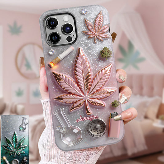 Coque de téléphone Magic Leaf - Motif cannabis personnalisé