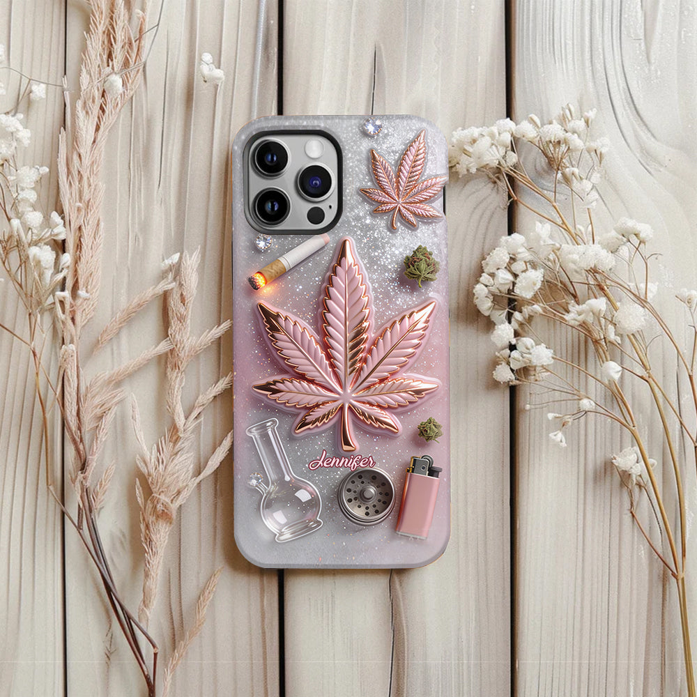 Magic Leaf – Personalisierte Handyhülle mit Cannabis-Vollbilddruck