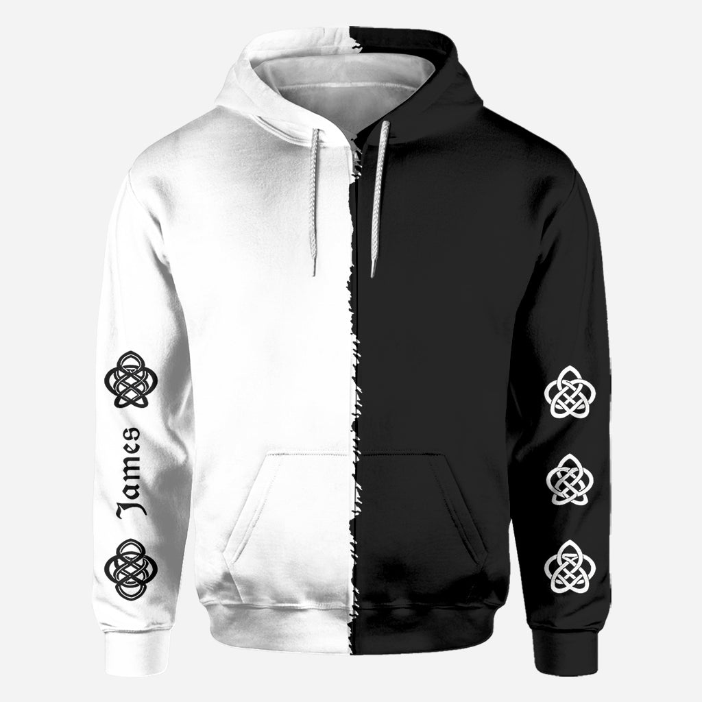 Black & White Wolf - Personalized Wolf All Over Shirt