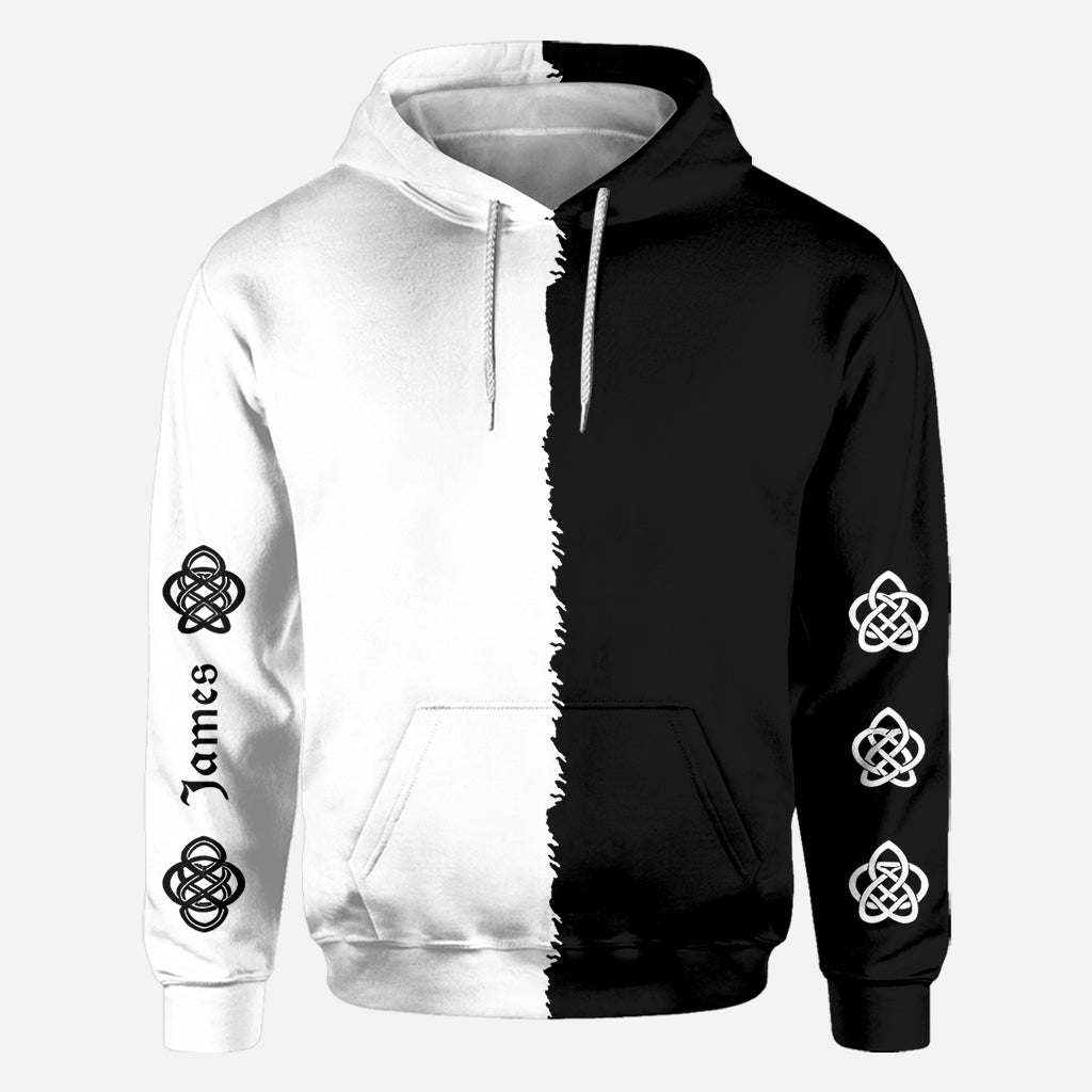 Black & White Wolf - Personalized Wolf All Over Shirt