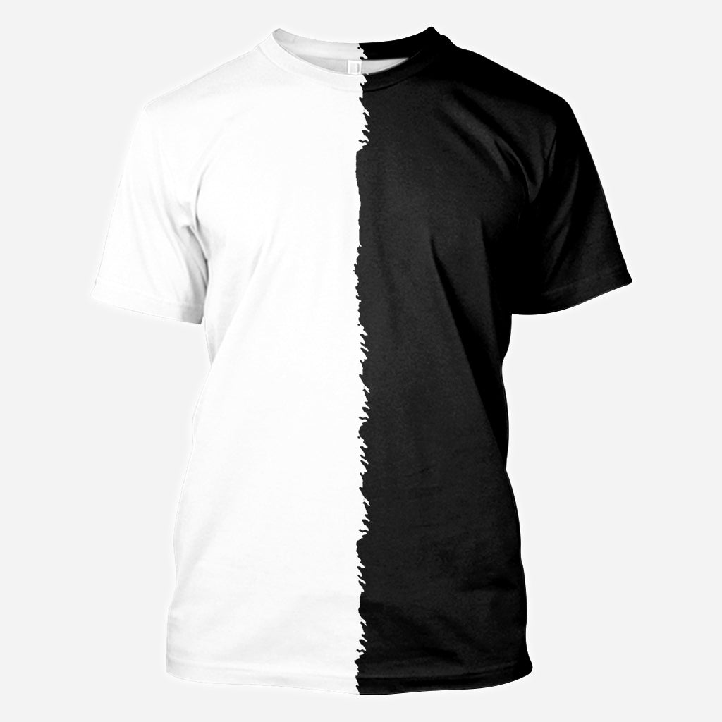Black & White Wolf - Personalized Wolf All Over Shirt
