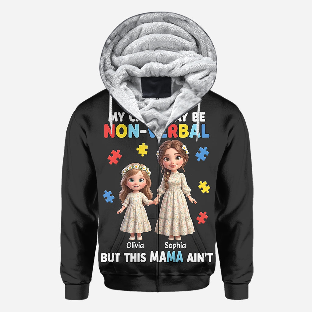 Stolze Autismus-Mama – Personalisiertes T-Shirt zur Sensibilisierung für Autismus