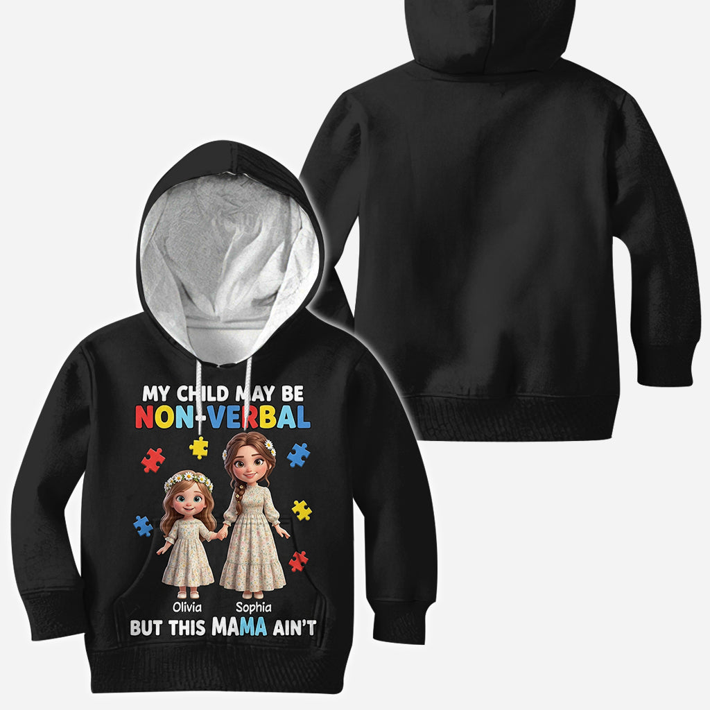 Stolze Autismus-Mama – Personalisiertes T-Shirt zur Sensibilisierung für Autismus