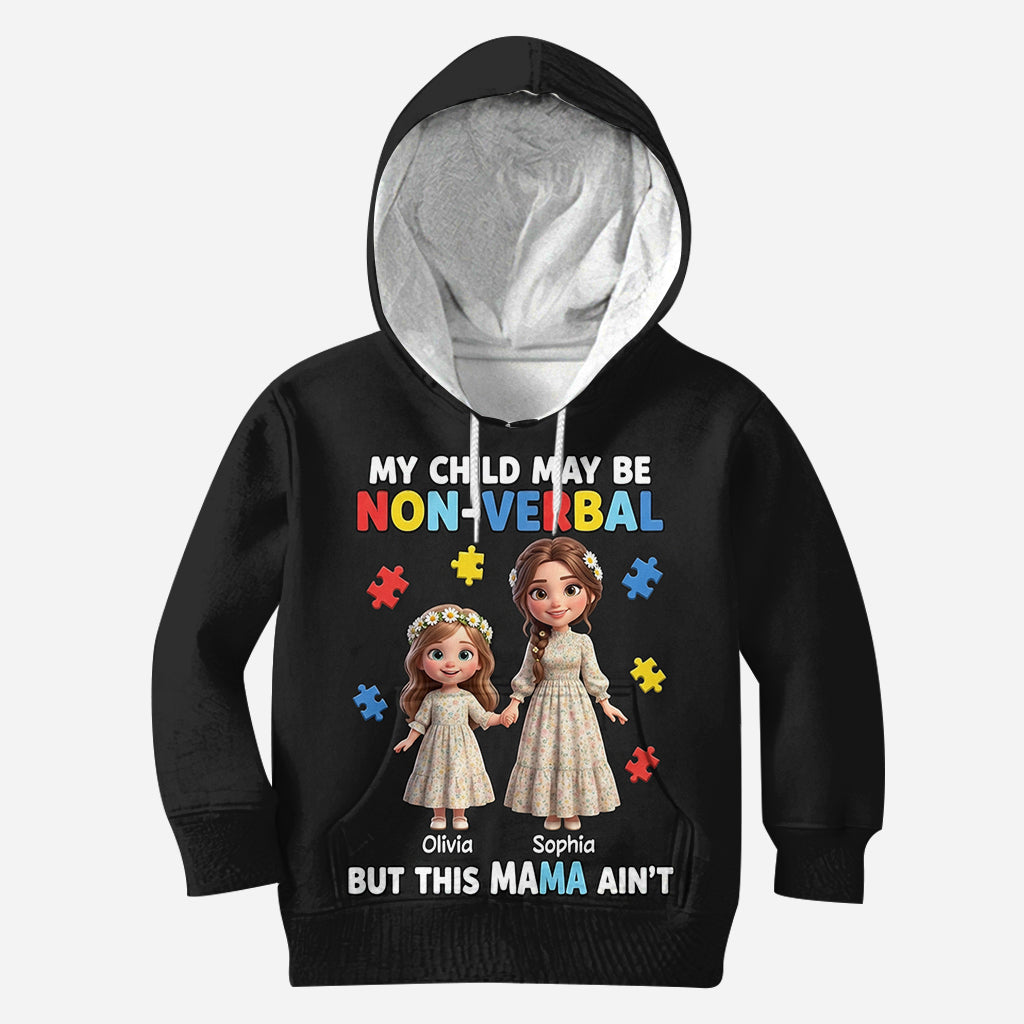 Stolze Autismus-Mama – Personalisiertes T-Shirt zur Sensibilisierung für Autismus
