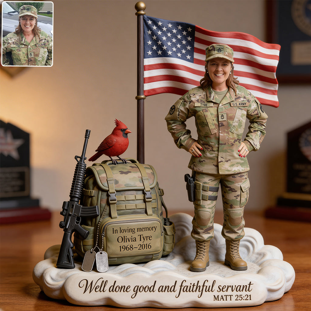 Militär Tribute Memorial - Personalisierte Veteranen Acrylplakette