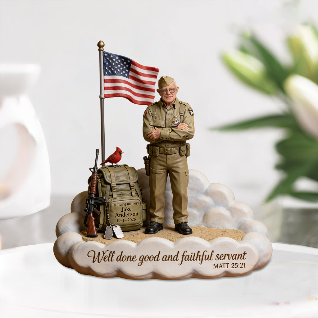 Militär Tribute Memorial - Personalisierte Veteranen Acrylplakette