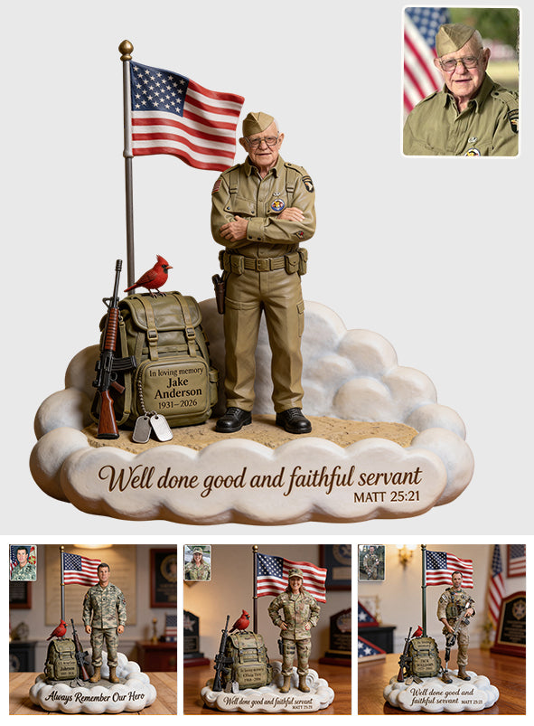 Militär Tribute Memorial - Personalisierte Veteranen Acrylplakette