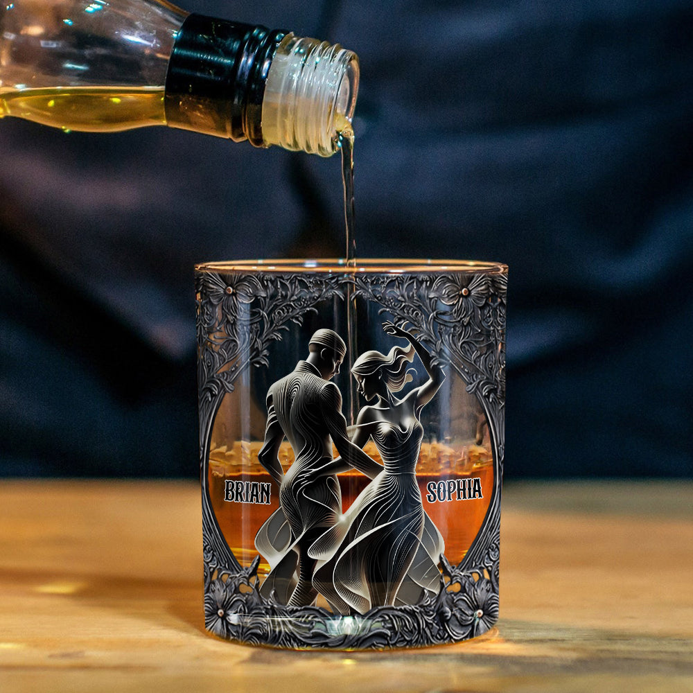 You & Me - Personalized Couple Whiskey Glass