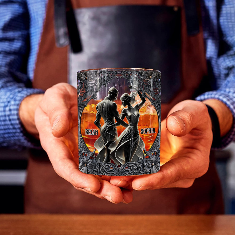 You & Me - Personalized Couple Whiskey Glass