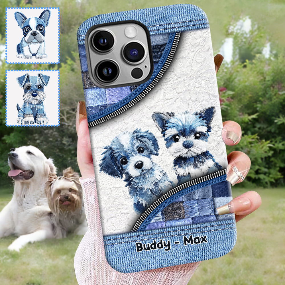 Niedliche Hunde – Personalisierte Handyhülle mit Hunde-Vollbilddruck