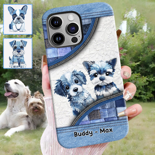 Niedliche Hunde – Personalisierte Handyhülle mit Hunde-Vollbilddruck