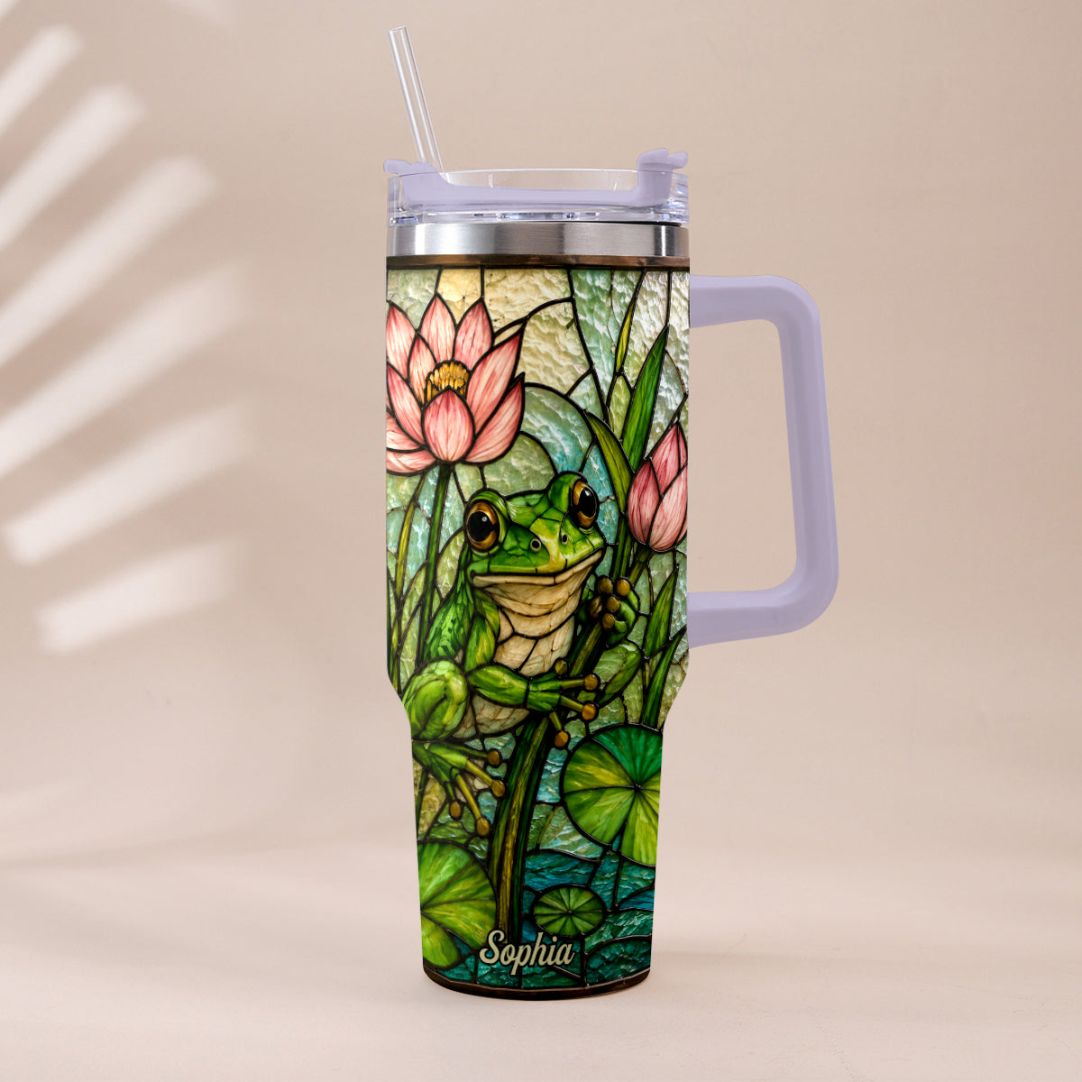 Niedlicher Frosch - Personalisierbarer Frosch-Becher mit Griff