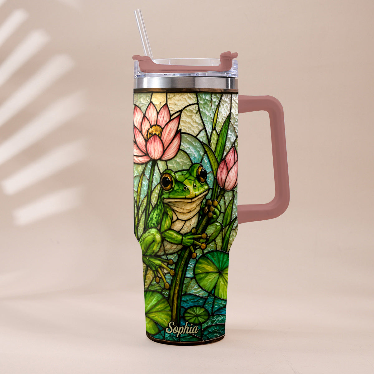 Niedlicher Frosch - Personalisierbarer Frosch-Becher mit Griff