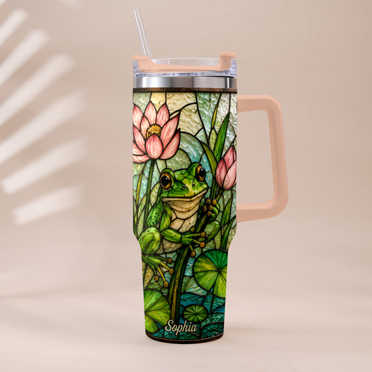 Niedlicher Frosch - Personalisierbarer Frosch-Becher mit Griff