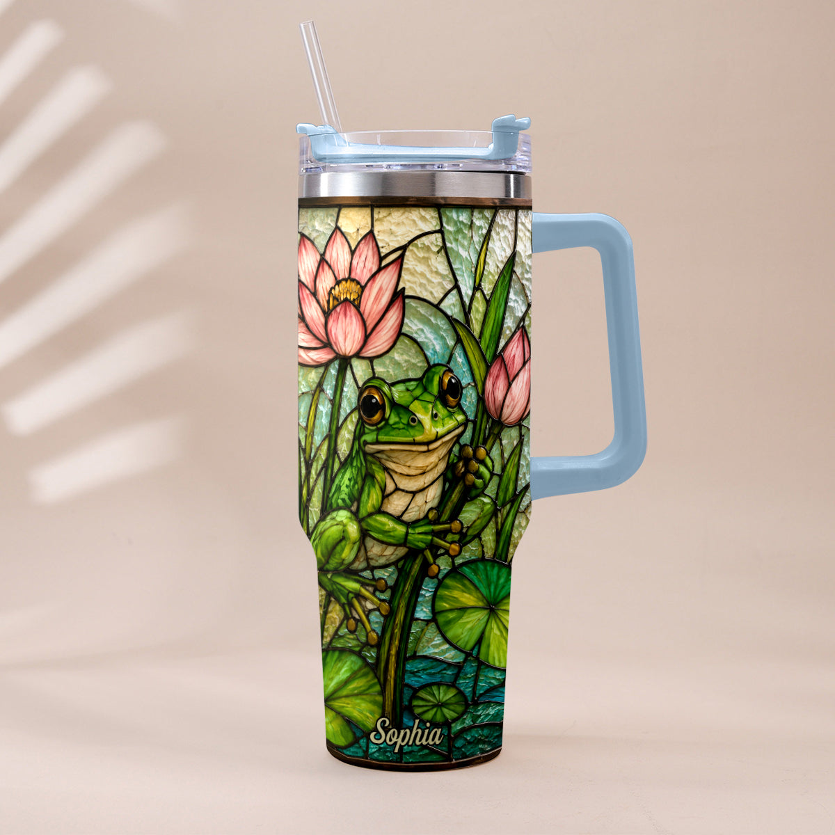 Niedlicher Frosch - Personalisierbarer Frosch-Becher mit Griff