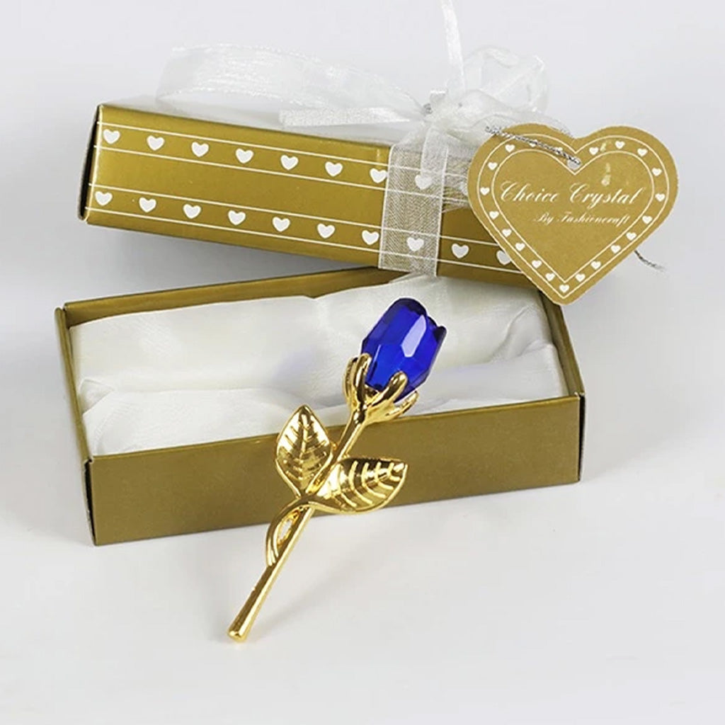 Eternal Love Metal Crystal Rose