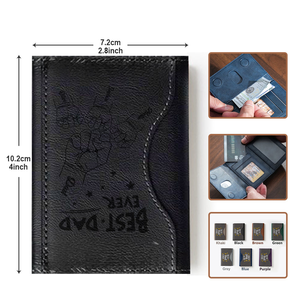 Best Dad/ Pop/ Papa... Ever - Personalized Father Magsafe Wallet