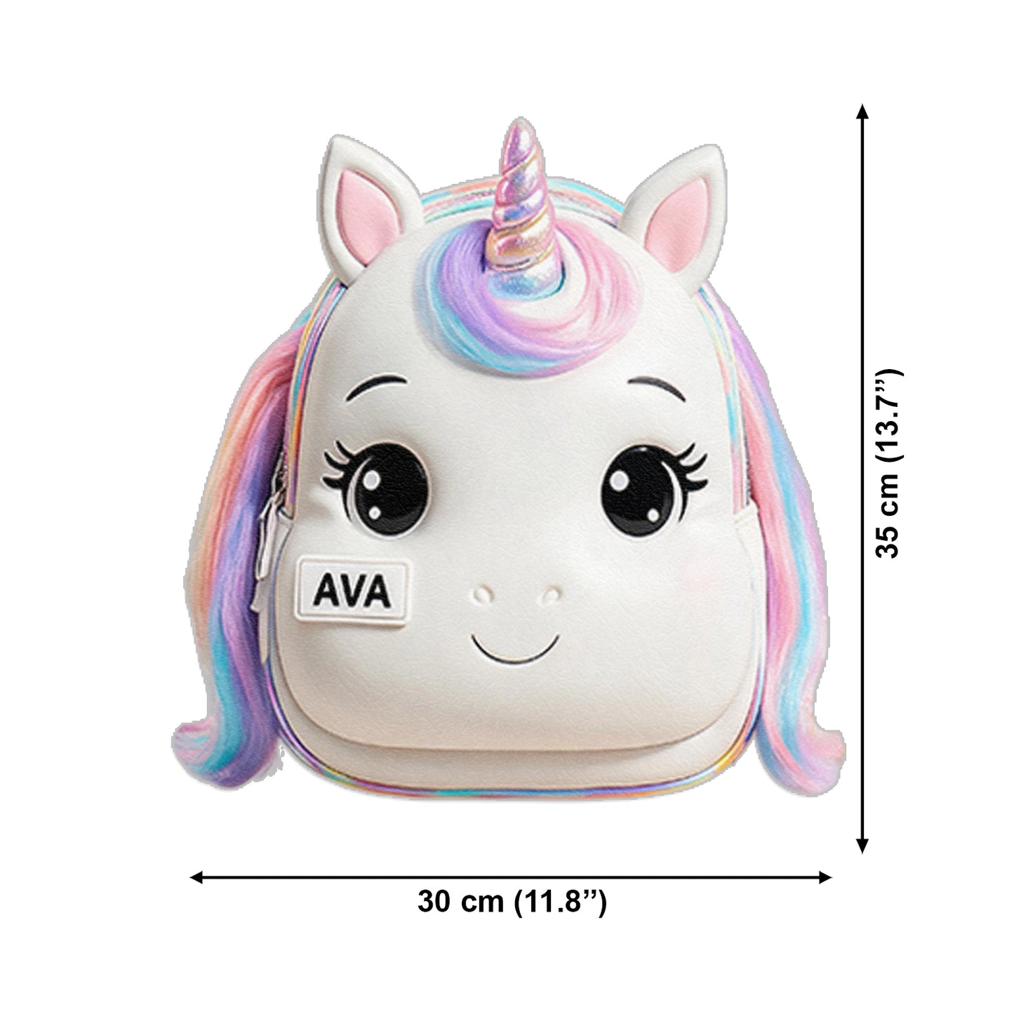 Niedlicher Tier - Personalisierter Kinder Rucksack mit wechselbarem Lederpatch