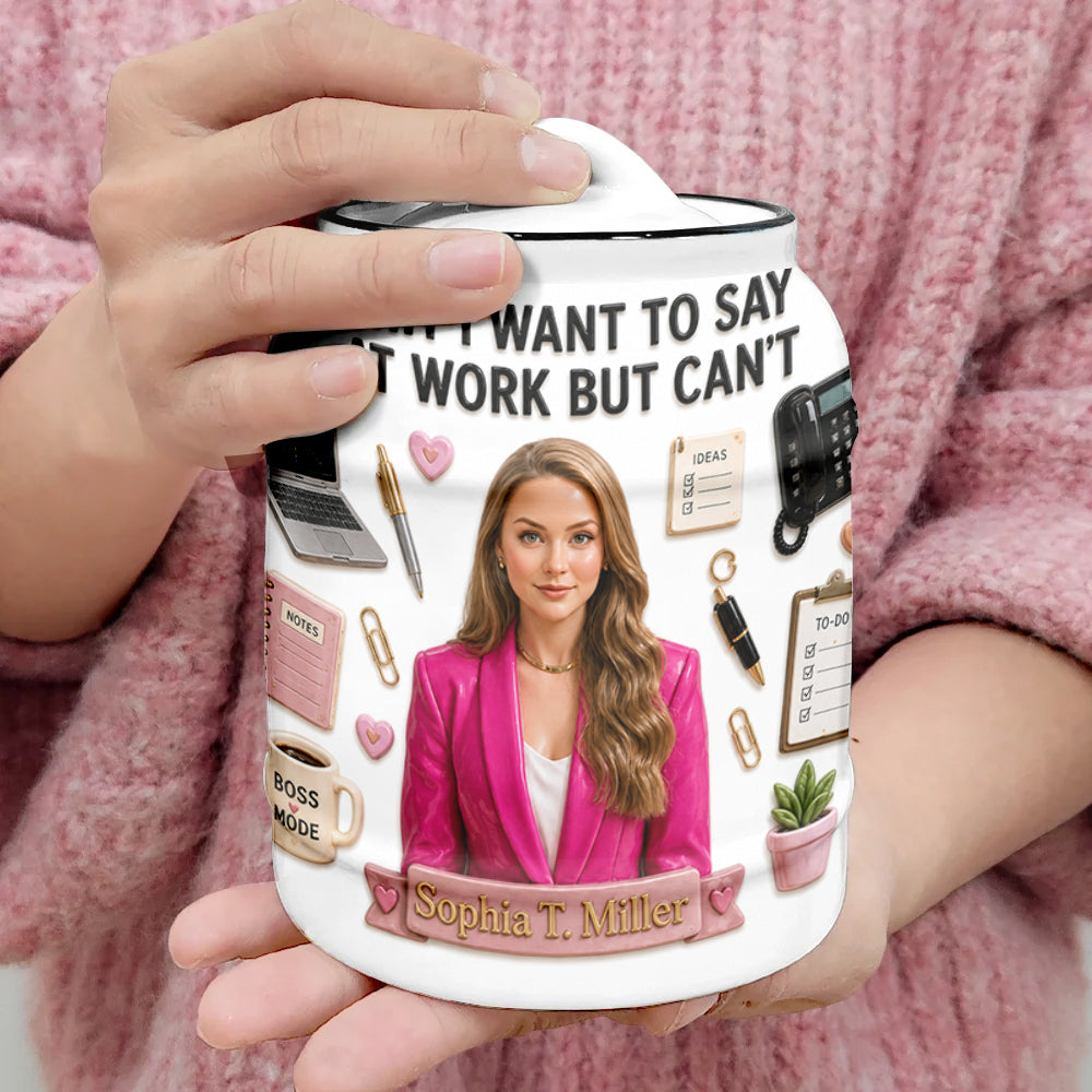 Sh*t I Want to Say at Work But Can't Jar - Personalized Colleague Cookie Jar