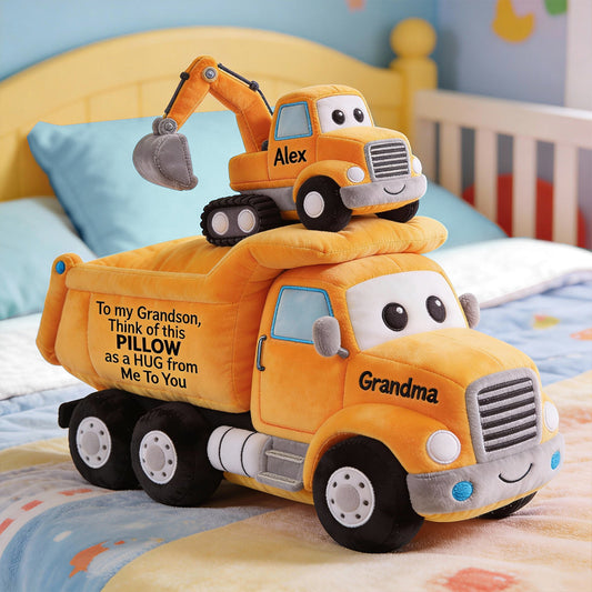Geschenkidee für Kinder – Personalisiertes Kissen in Kinderform aus Kunstfell