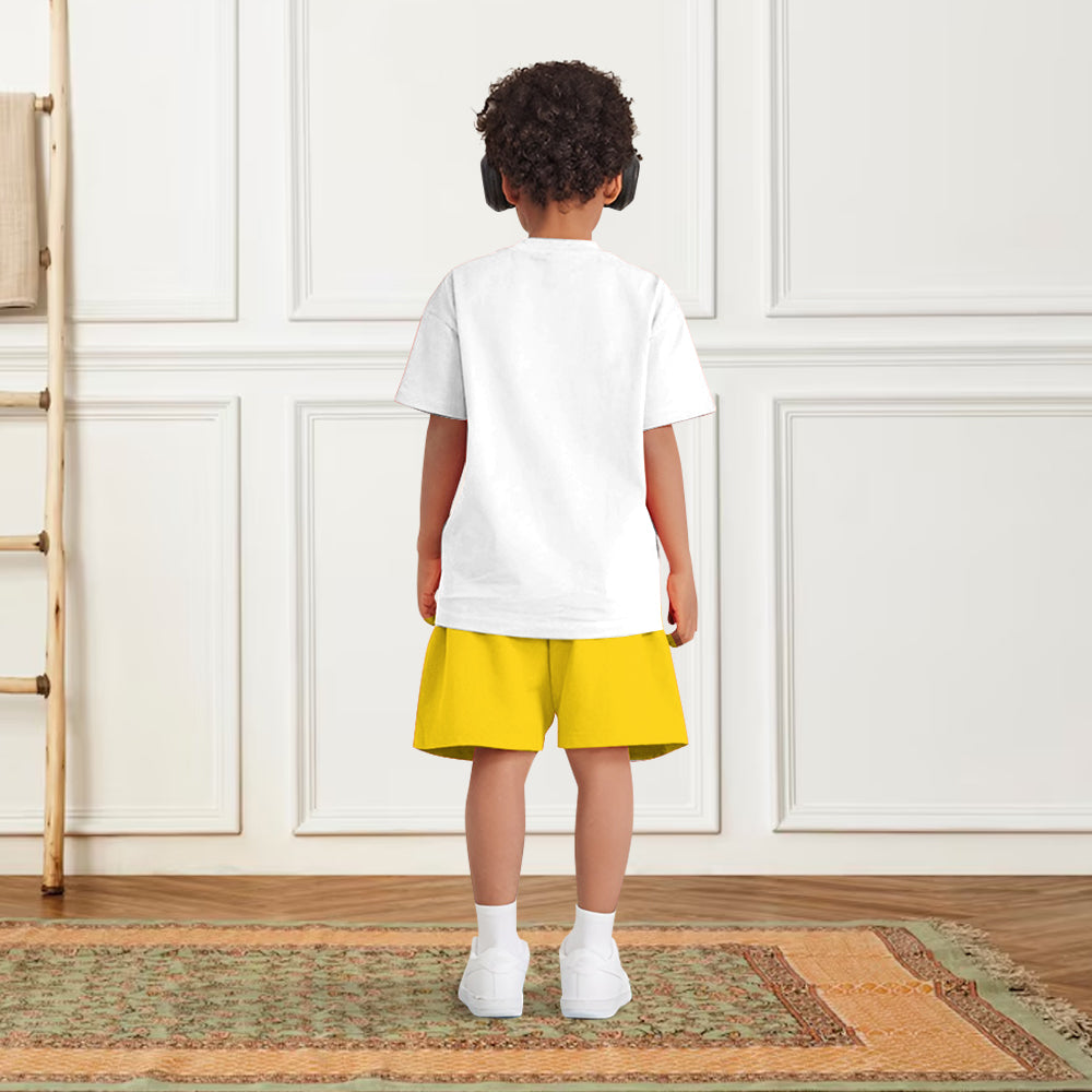 Eggs-Cavator - T-shirt et short personnalisés pour enfant