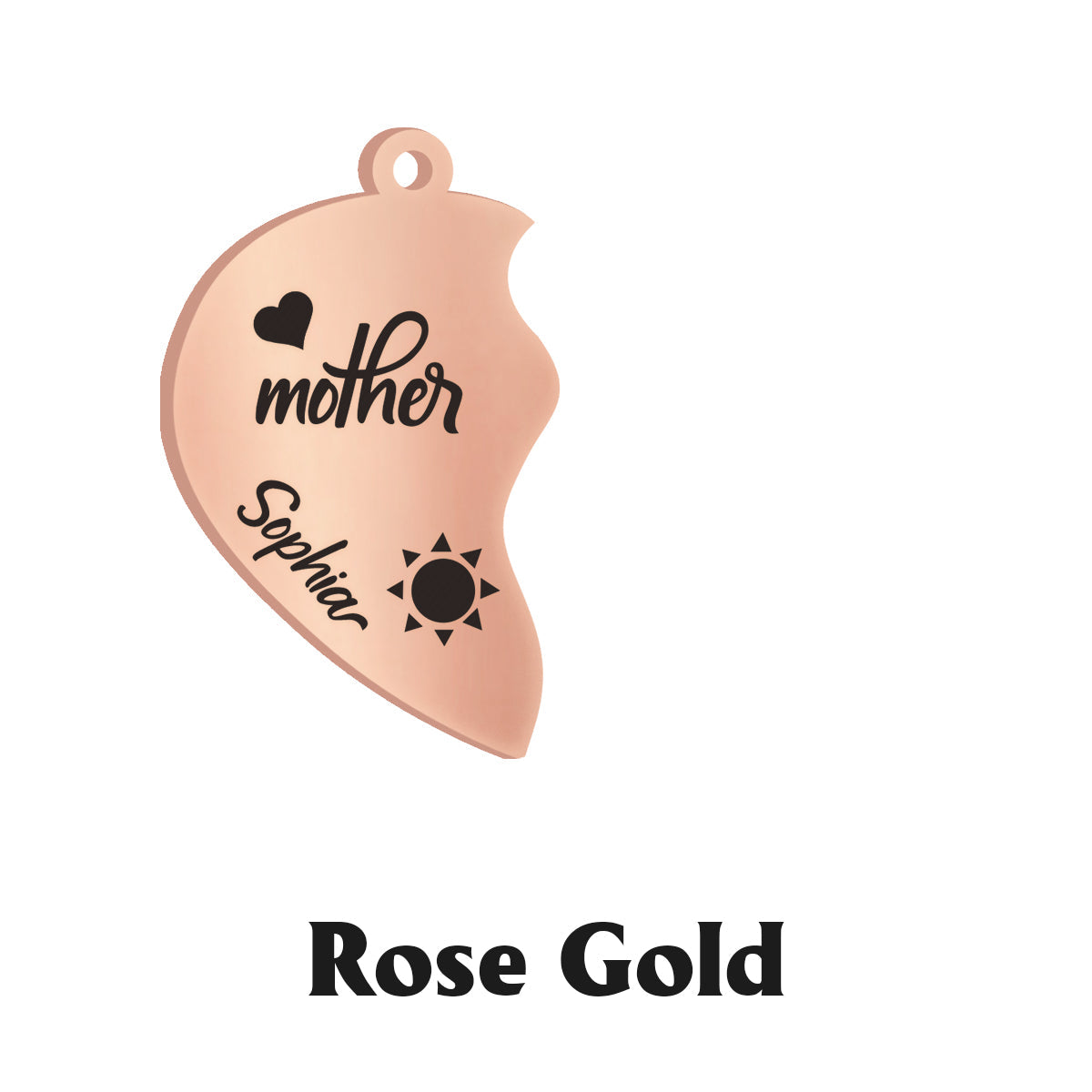 I Love You - Personalized Mother Matching Pendant Necklace