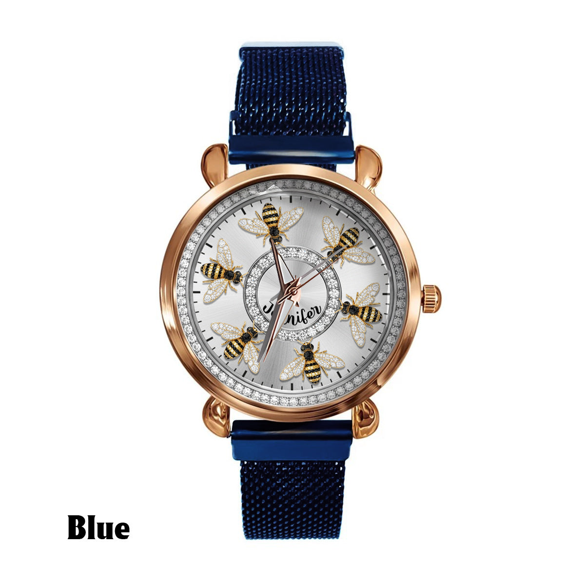 Montre abeille personnalisée pour femme - J'adore les abeilles