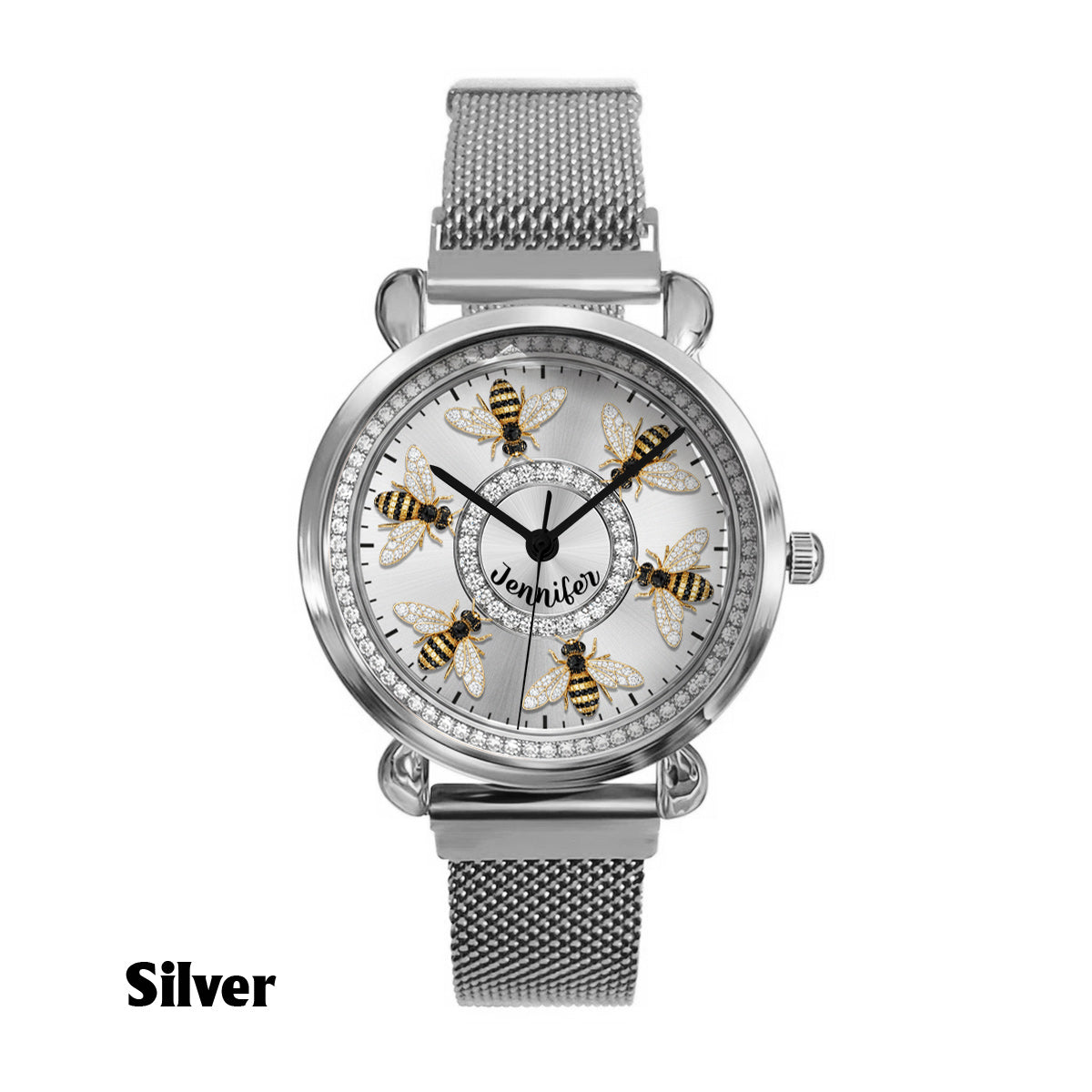 Montre abeille personnalisée pour femme - J'adore les abeilles