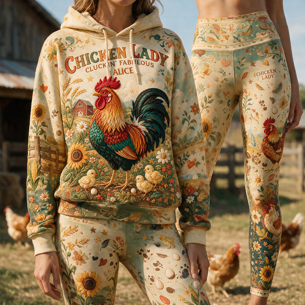Cluckin' Fabulous - Personalisierter Hoodie und Leggings