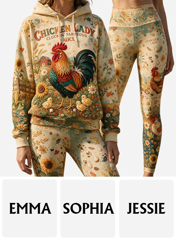 Cluckin' Fabulous - Personalisierter Hoodie und Leggings