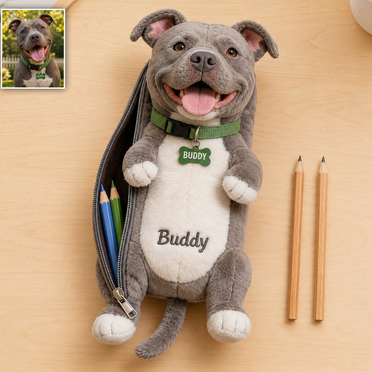 Always By My Side - Personalized Dog Plush Pouch