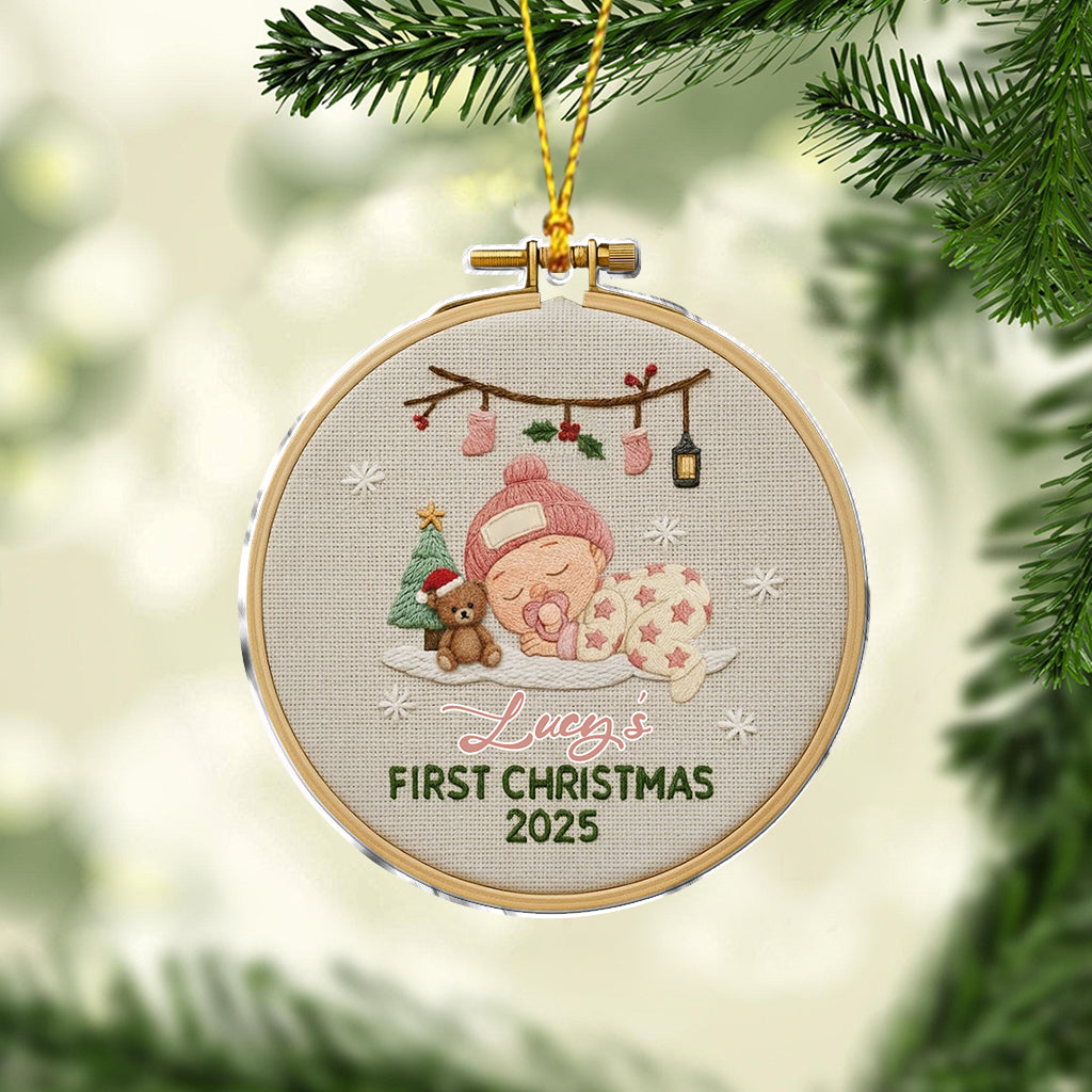 Baby 1. Weihnachten – Personalisierter Neugeborenen-Weihnachtsschmuck