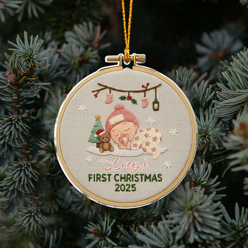 Baby 1. Weihnachten – Personalisierter Neugeborenen-Weihnachtsschmuck