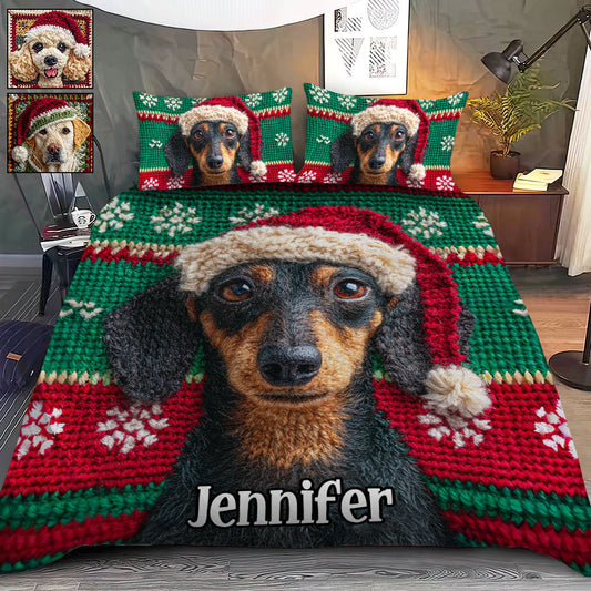 Christmas Season - Personalized Dog Bedding Set