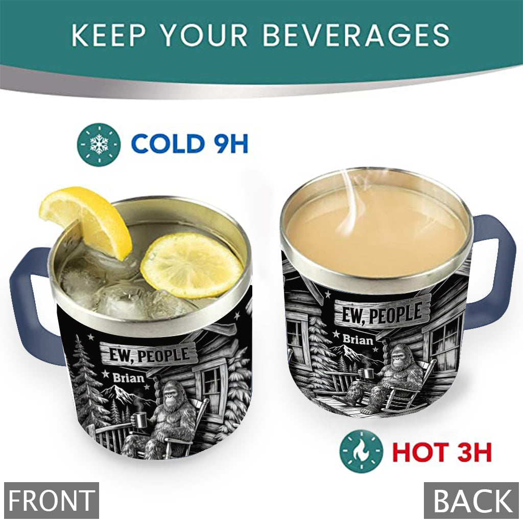 Beurk, les gens ! - Mug isotherme de voyage personnalisé pour le camping