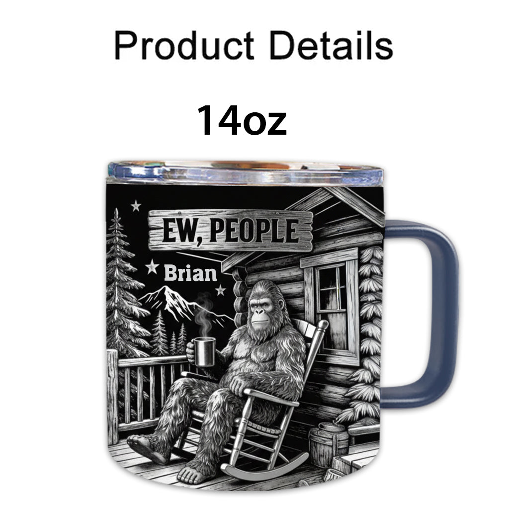 Beurk, les gens ! - Mug isotherme de voyage personnalisé pour le camping