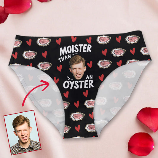 Moister Than An Oyster - Personalized Couple Women's Briefs