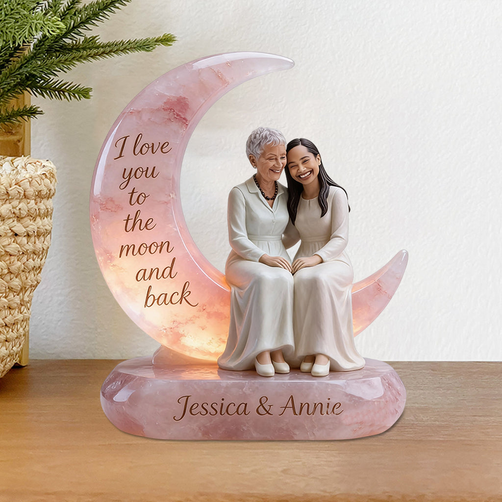 Individuell gestaltbare Acrylplakette für die Mutter nach Foto – personalisierte Mutterplakette in individueller Form