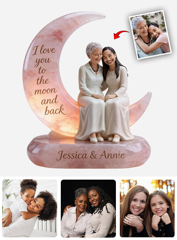 Individuell gestaltbare Acrylplakette für die Mutter nach Foto – personalisierte Mutterplakette in individueller Form