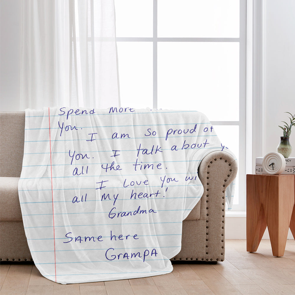 Letters From Heaven - Personalized Memorial Blanket