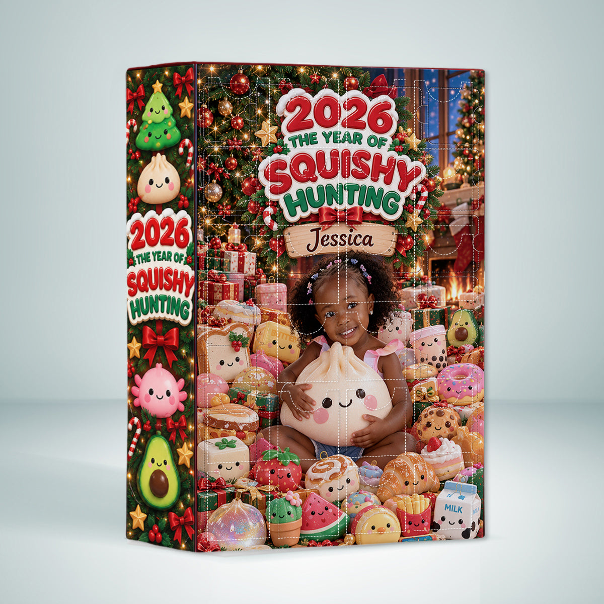 The Year Of Squishy Hunting - Personalized Kid Advent Calendar With Ornaments
