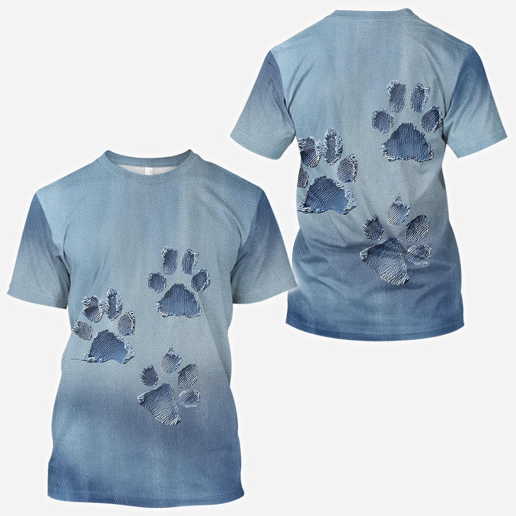 T-shirt « J’adore les chiens » avec motif chien.