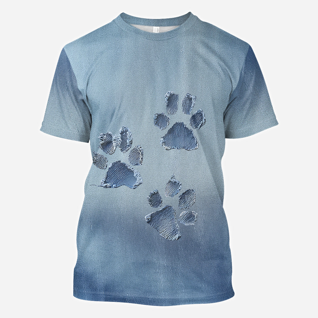 T-shirt « J’adore les chiens » avec motif chien.