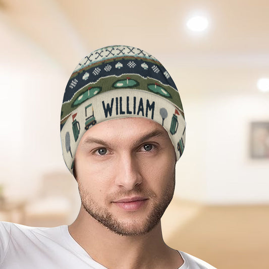 Golf Winter - Personalisierte Golfmütze