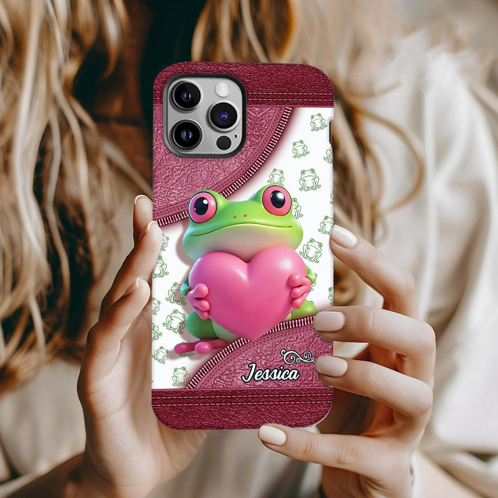Love Frog – Personalisierte Handyhülle mit Froschmotiv