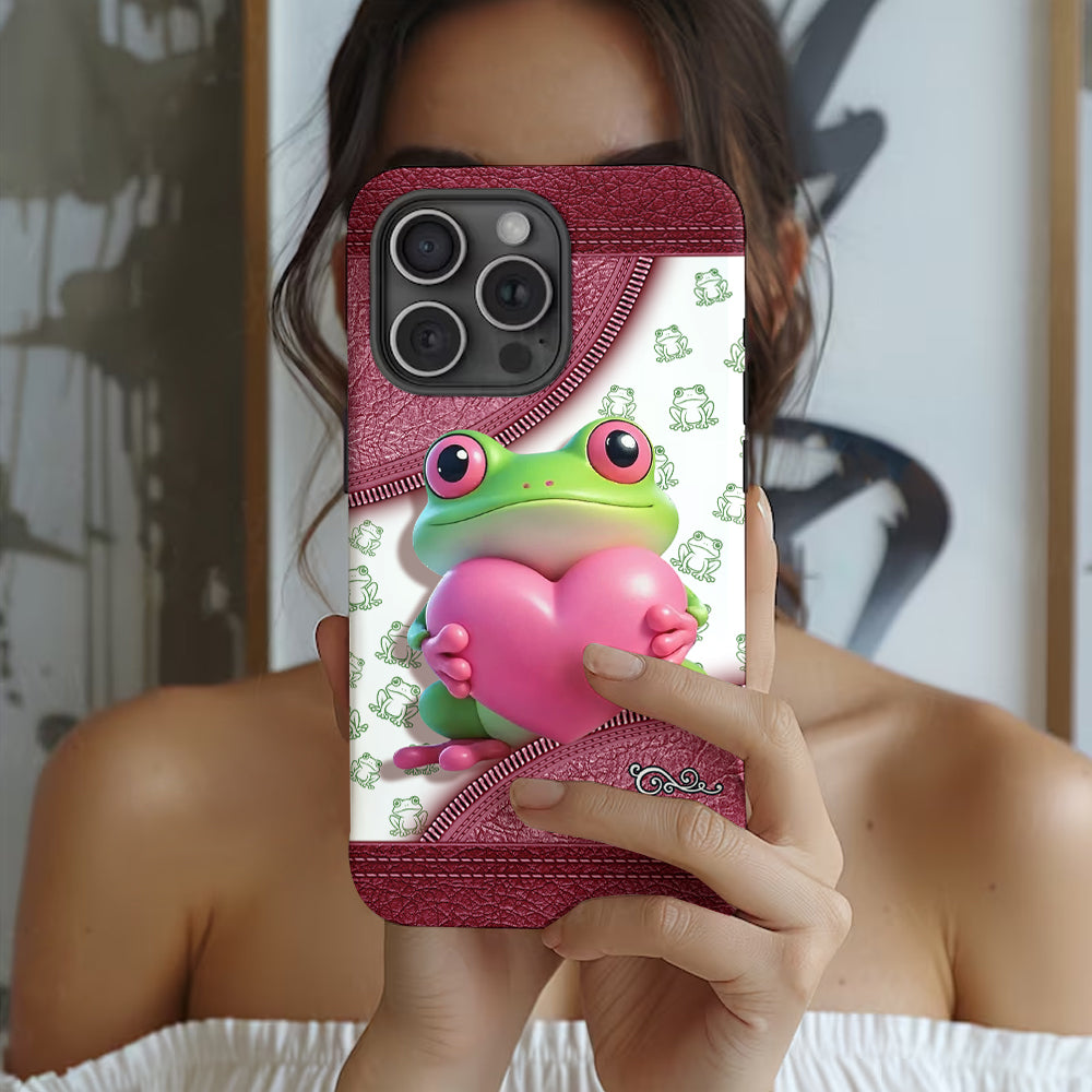 Love Frog – Personalisierte Handyhülle mit Froschmotiv