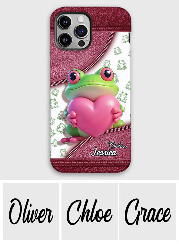 Love Frog – Personalisierte Handyhülle mit Froschmotiv