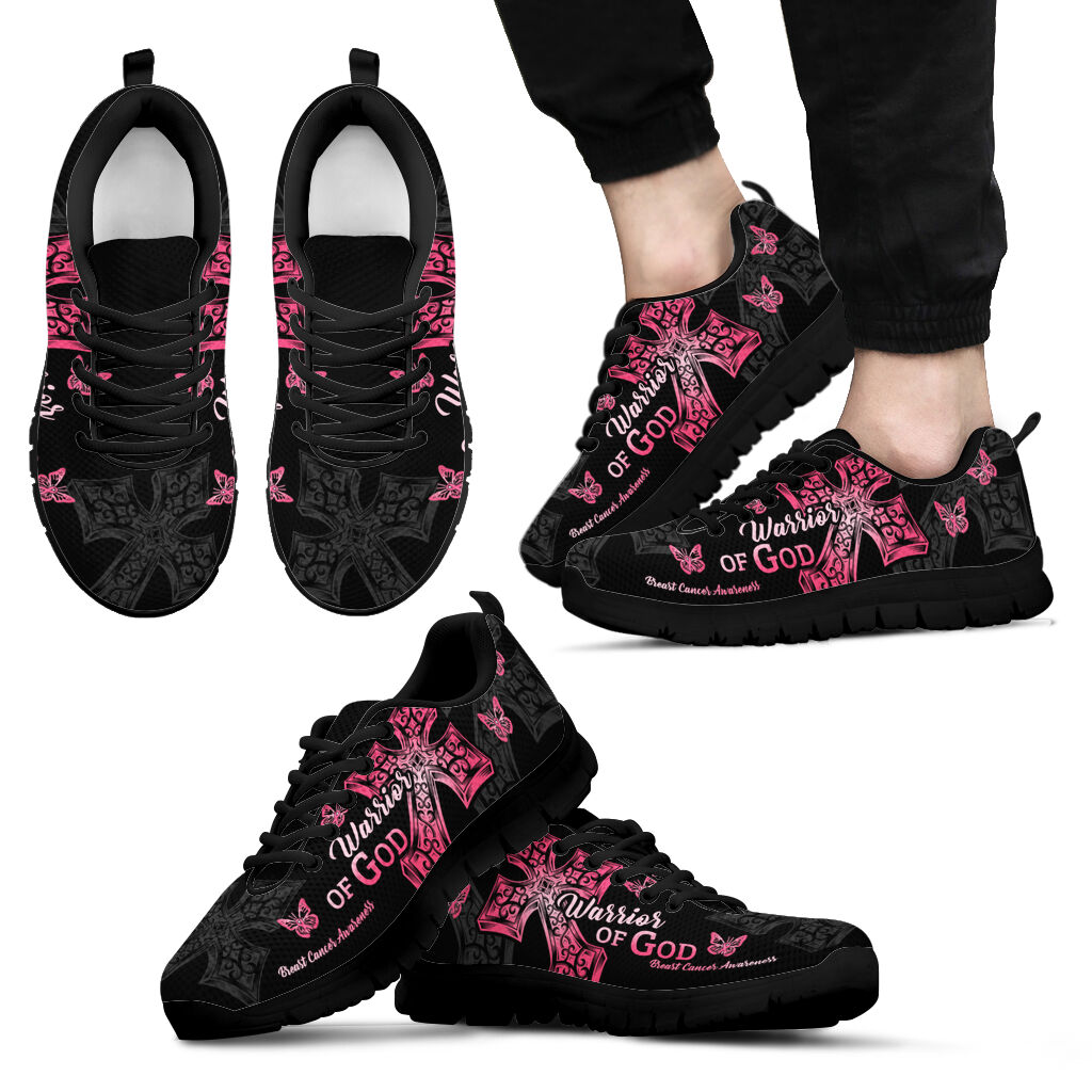 Warrior Of God Brustkrebs-Aufklärungs-Sneaker 0622