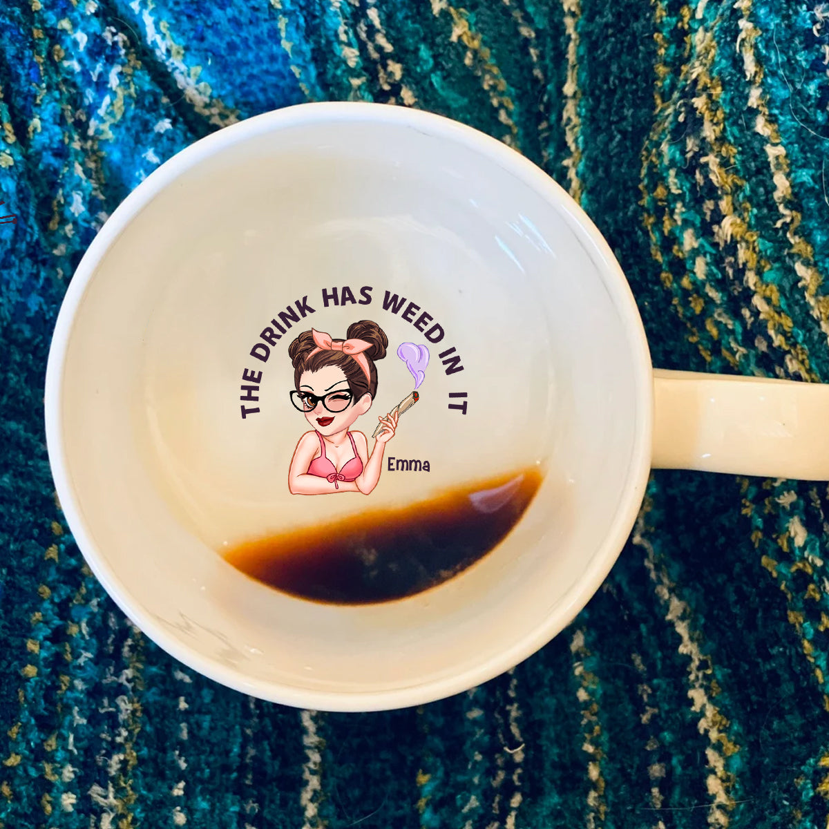 Puzz Puzz Pass – Personalisierte Tasse mit versteckter Weed-Botschaft